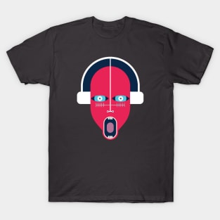 Music Red Headed Face With Wide Eye and Mouth Open T-Shirt